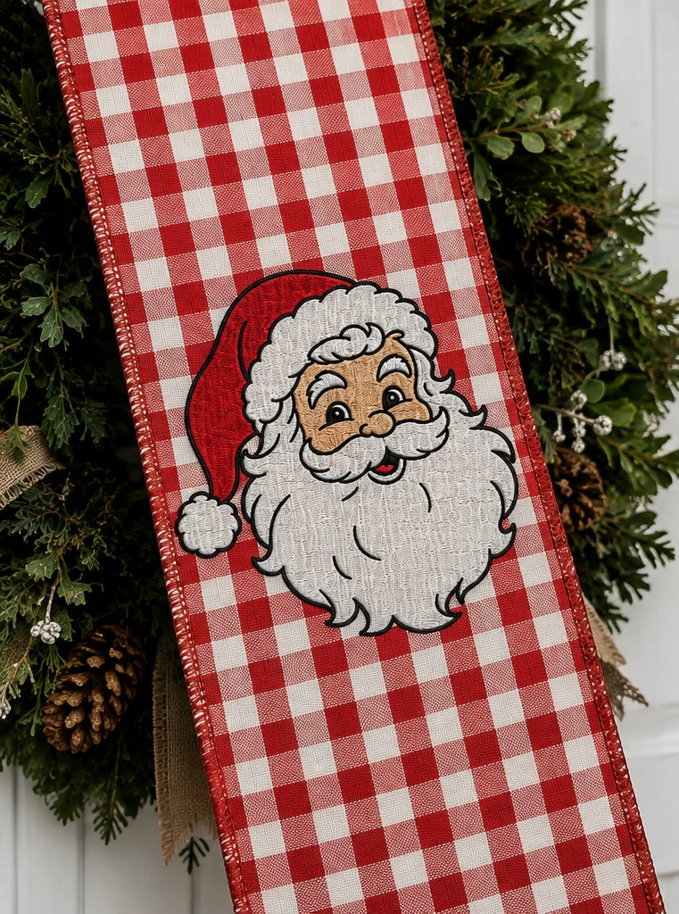 Santa Wreath Sash
