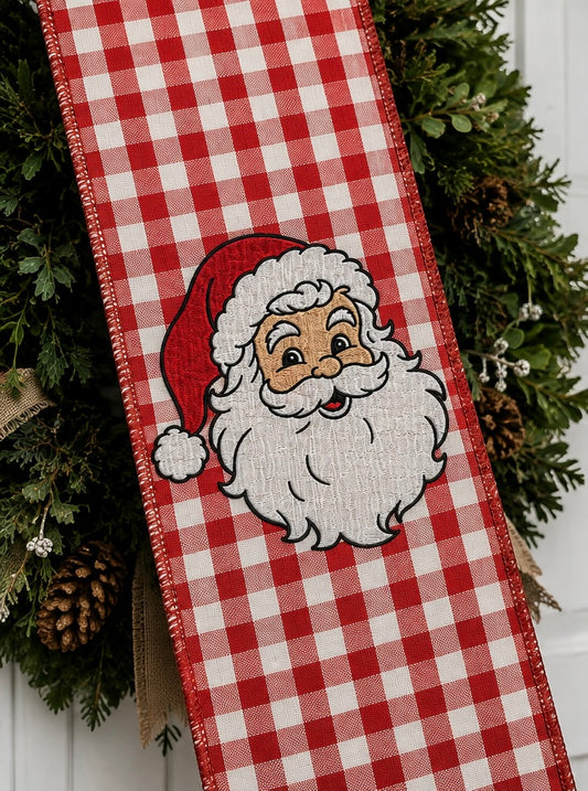 Santa Wreath Sash