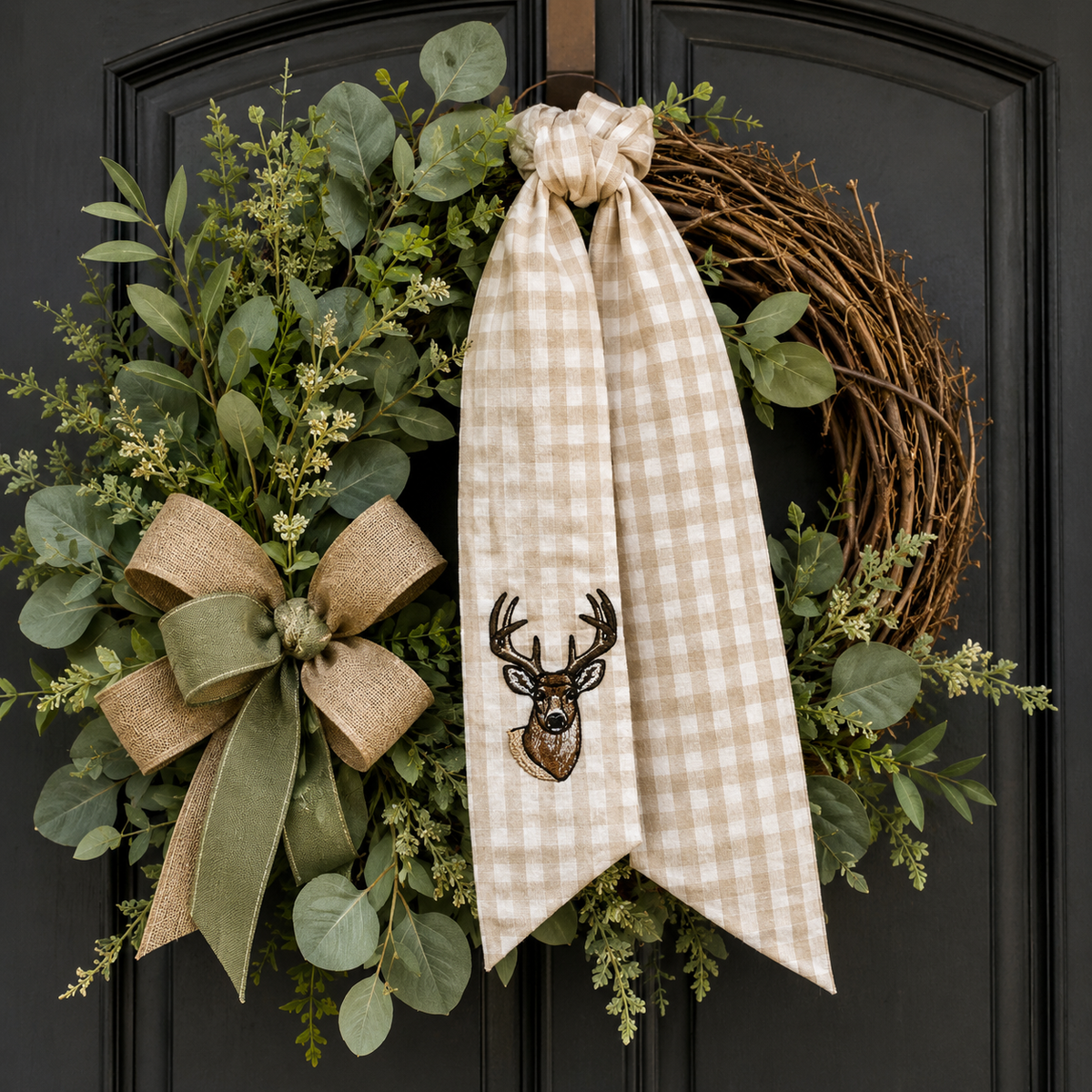 Deer Wreath Sash